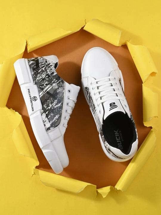 Bucik Men's Grey Synthetic Leather Lace-Up
 Casual Shoe