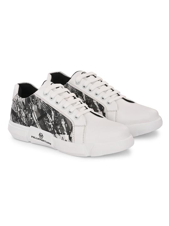 Bucik Men's Grey Synthetic Leather Lace-Up
 Casual Shoe