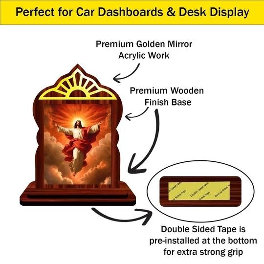 GIFTSRANGE Jesus Christ Messiah Yeshua Car Dashboard Idol (m237) Premium