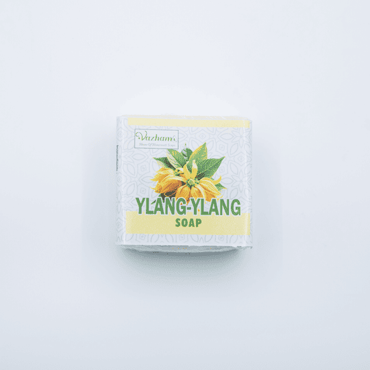 Vazham Ylang Ylang Homemade Soap Handcrafted Coconut & Cocoa Butter Soap with Exotic Floral Scent Handmade Bathing Soap | Suitable for All Skin Types
