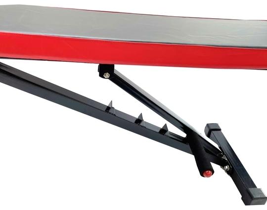 Protoner Fitness Adjustable Incline, Decline, and Flat Bench(Black and Red)