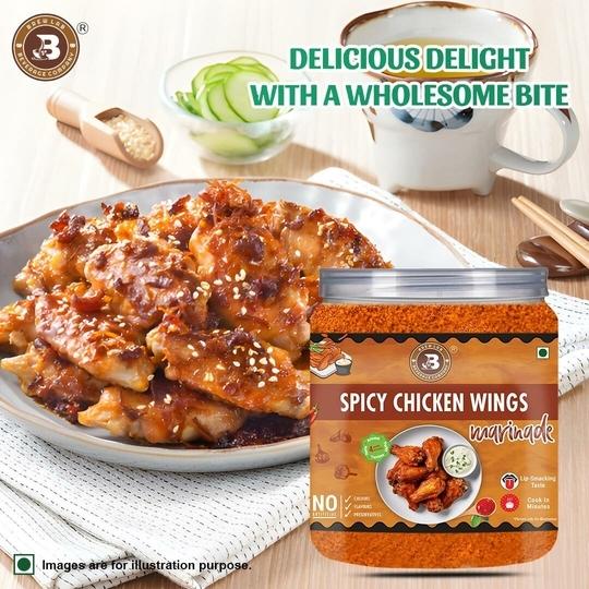 Brewlab Spicy Chicken Wings Marinade | Lip Smacking Taste Rich & Aromatic Flavor | (250 g)