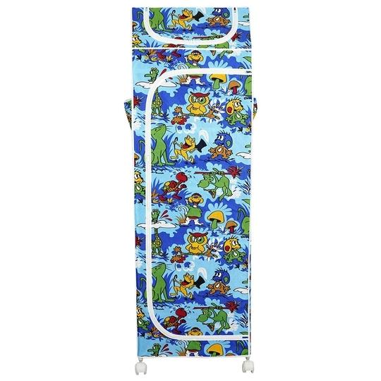 Little Ones Jungle Blue Plastic Shelves Foldable Baby Storage Box With 6 Shelves