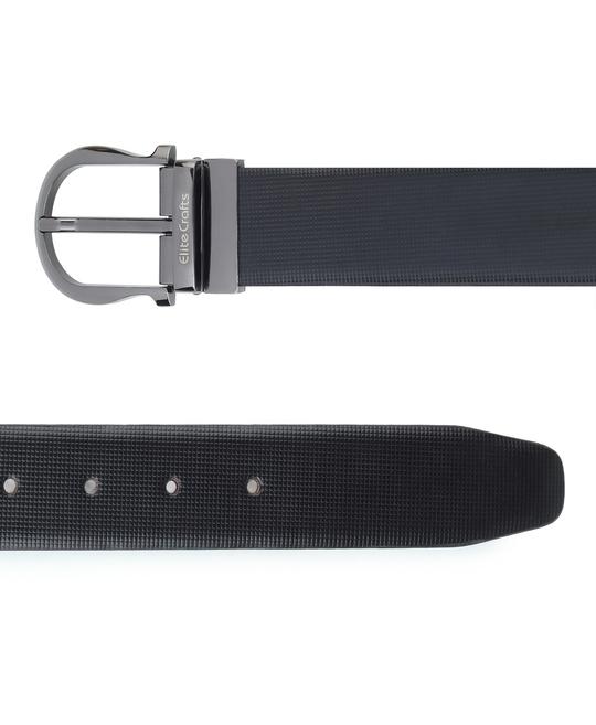 Elite  Crafts Men Italian Leather  Belt Silver buckle 34 inches