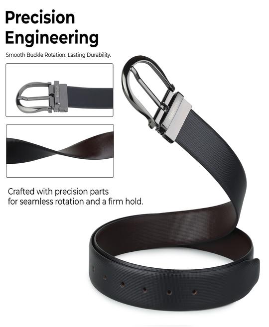 Elite  Crafts Men Italian Leather  Belt Silver buckle 34 inches