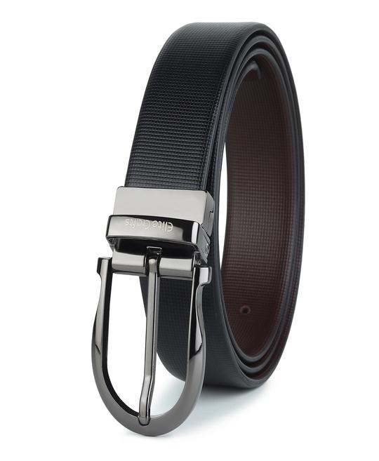 Elite  Crafts Men Italian Leather  Belt Silver buckle 34 inches