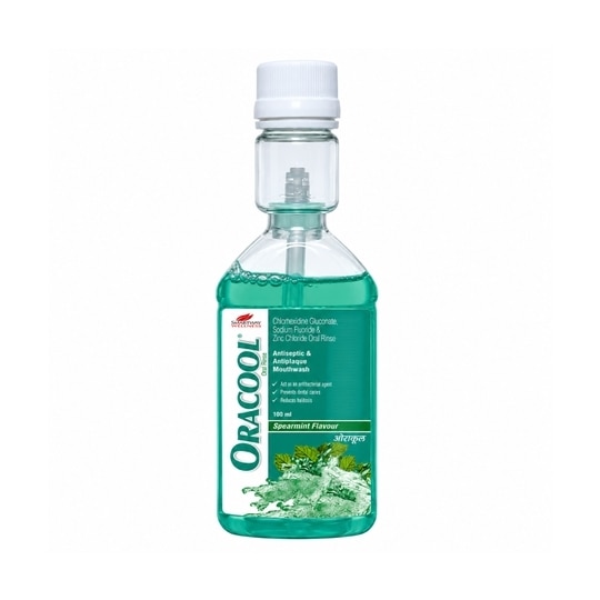 OraCool Mouthwash 100 ml | Oral Care Mouth Rinse for Fresh Breath & Daily Oral Hygiene(Pack of 2)