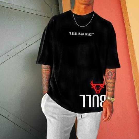 WAAMY69  Drop shoulder tshirts Black_L