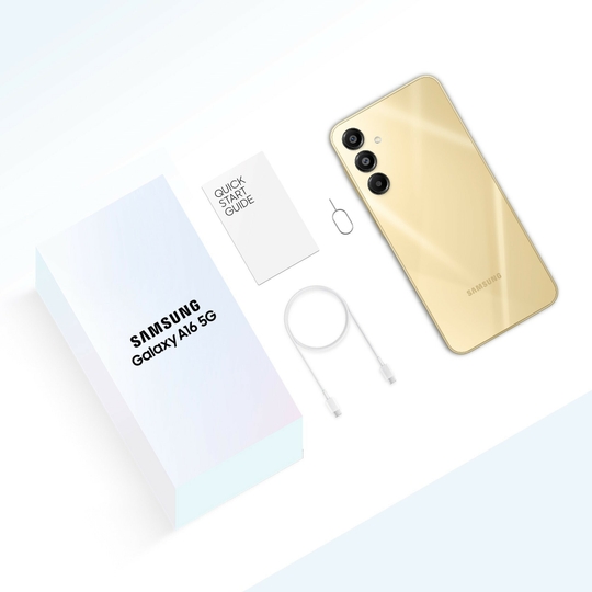 Samsung Galaxy A16 5G,6GB Ram,128 GB Storage,Gold,Smartphone