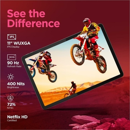 Lenovo Tab M11 with Pen| 4G (LTE) + Wi-Fi | 8 GB RAM, 128 GB ROM (Expandable Upto 1 TB)| 11 Inch Screen, 90 Hz Refresh Rate| Quad Speaker with Dolby Atmos| 13 MP Rear Camera| Google Kids Space, Green