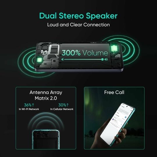realme 14T 5G, 8GB Ram, 256GB Storage, Surf Green, Smartphone