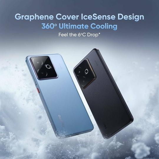 realme GT 7T 5G, 8GB Ram, 256GB Storage, IceSense Black, Smartphone