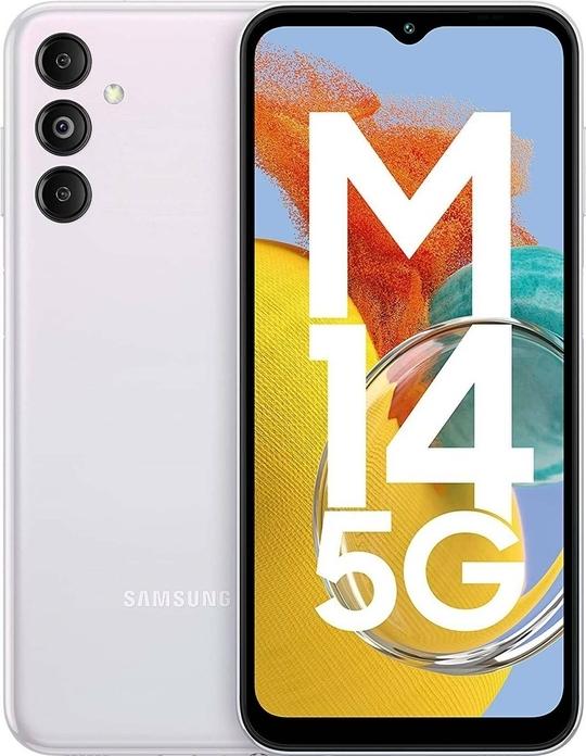 Samsung Galaxy M14 5G, 4GB Ram, 128GB Storage, Icy Silver, Smartphone