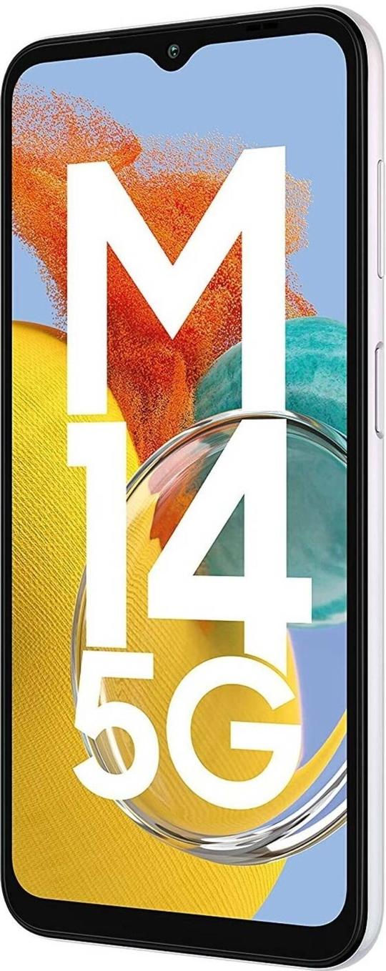 Samsung Galaxy M14 5G, 4GB Ram, 128GB Storage, Icy Silver, Smartphone