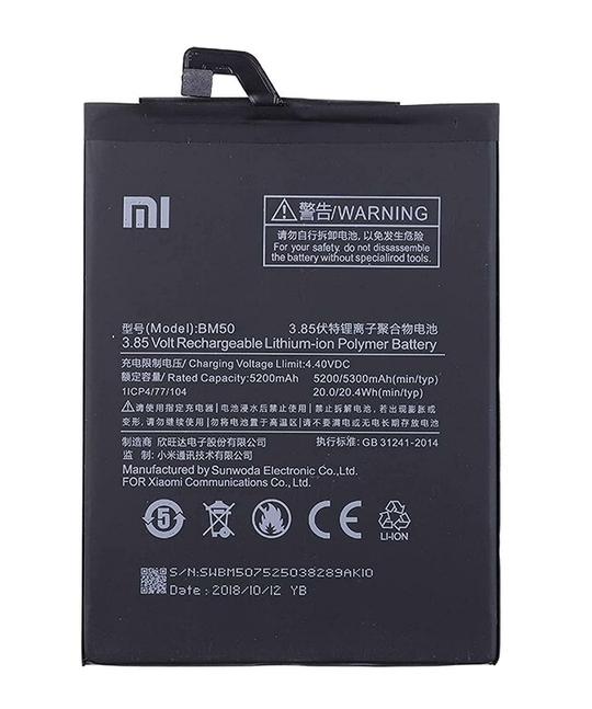 Mobcrown TROSHREEOR Battery Original Compatible for XIAOMI BM50 / Mi MAX 2 - (5300mAh) with 3 Months Warranty