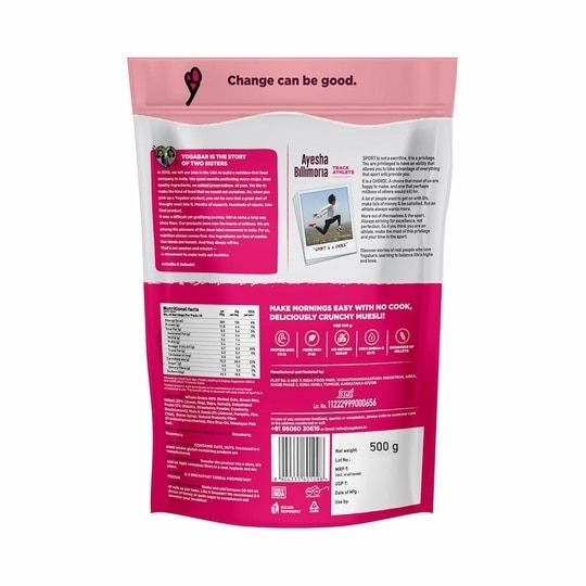 Yogabar Fruit and Nuts Muesli 500g