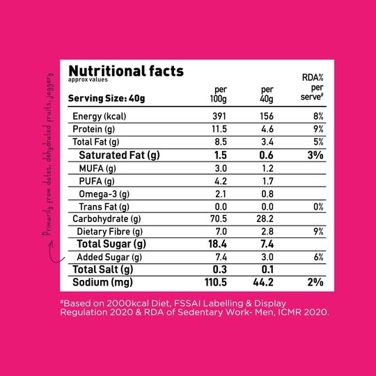 Yogabar Fruit and Nut Muesli 700g & Dark Chocolate Muesli 700g
