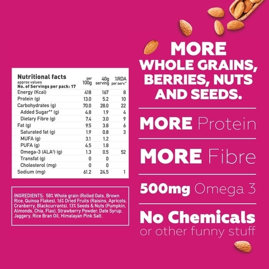 Yogabar Fruit and Nuts Muesli 500g