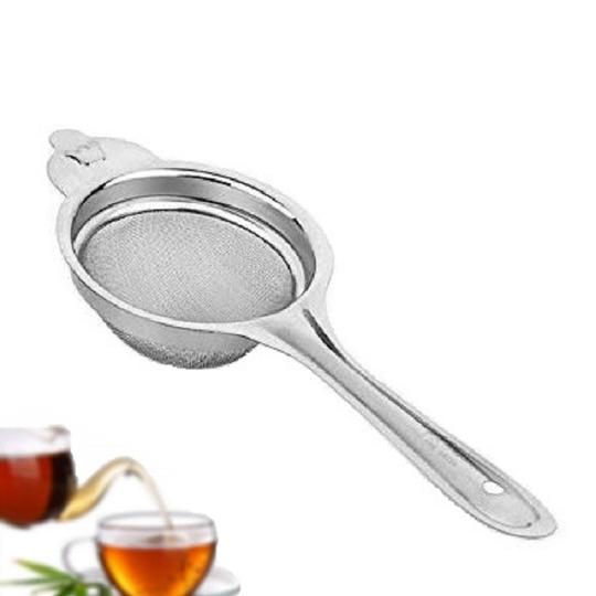 Stainless Steel Tea Strainer With Stainless Steel Green Tea Filter & Multicolour, (Pack of 2)