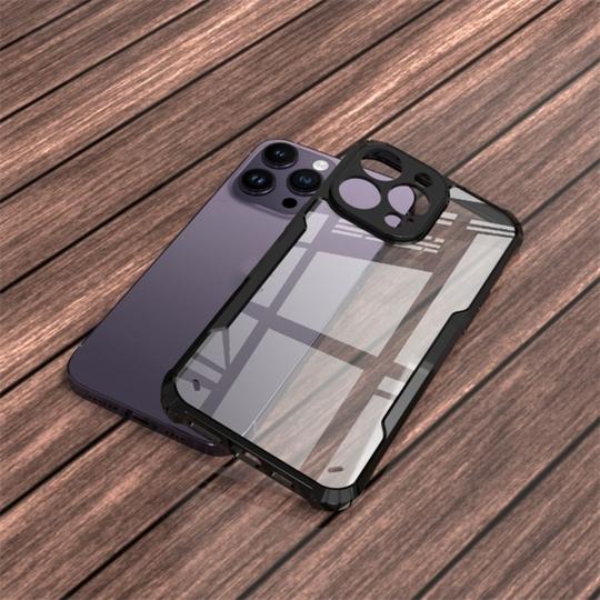 ELVEN Transparent Clear Design Back Cover for Apple Iphone 16 Pro with Camera Protection Bump and Shockproof Design Back Case