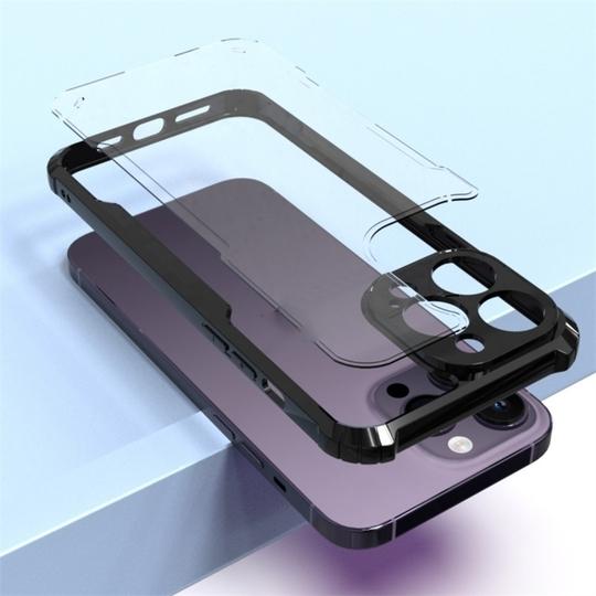 ELVEN Transparent Clear Design Back Cover for Apple Iphone 16 Pro with Camera Protection Bump and Shockproof Design Back Case