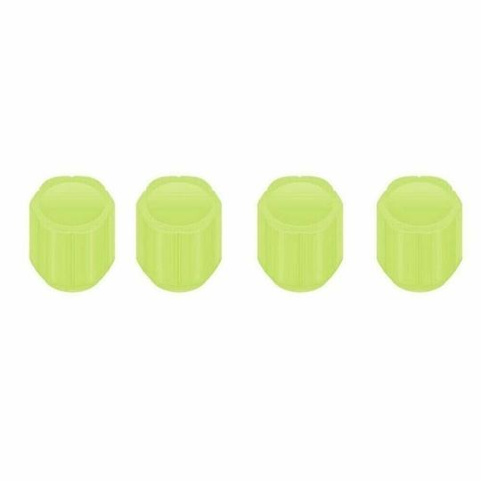 AFFITUDE AUTO | Yellow | Luminous Wheels Cap Tire Valve Stem, Glow Luminous at Night, Air Caps Cover Fluorescent, Illuminated Auto Car Wheel Valve Stem Caps Cover Set Of 8 Compatible with Skoda Kamiq