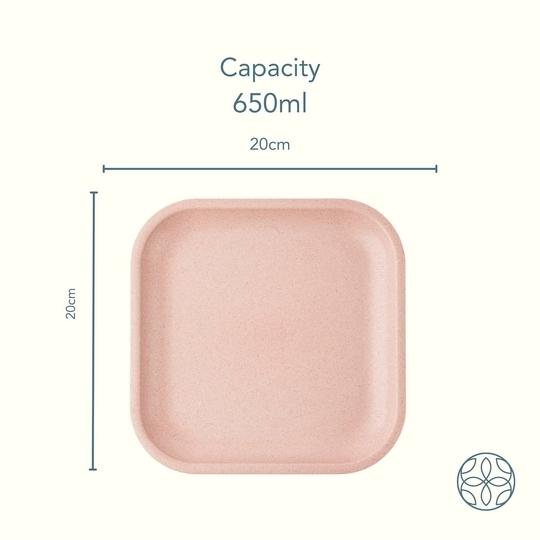 Irida Naturals Rice Husk Small Plates Set of 4, Eco-Friendly, Microwave Plate 8 Inches, Sustainable Kitchen Plates, Lightweight, Durable & Non Breakable Plates for Snacks (Soft Beige)