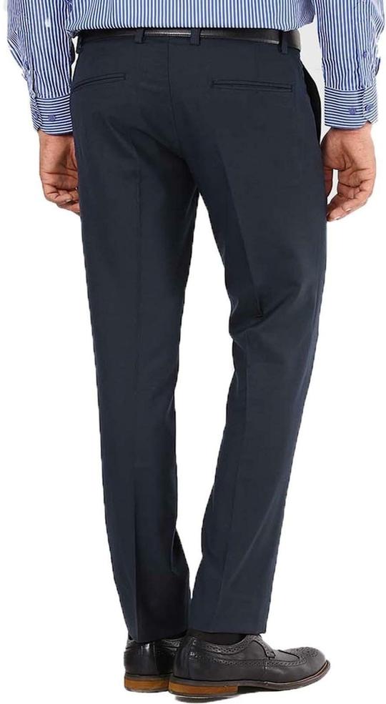 AD & AV Men Brown Solid Synthetic Pack Of 2 Formal Trousers