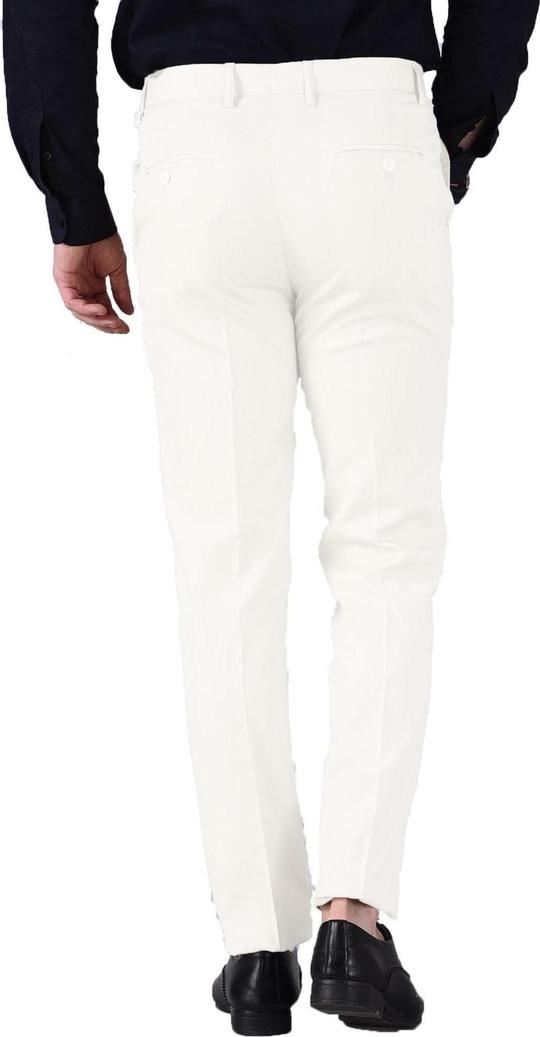 AD & AV Men Multicolor1 Solid Synthetic Pack Of 3 Formal Trousers
