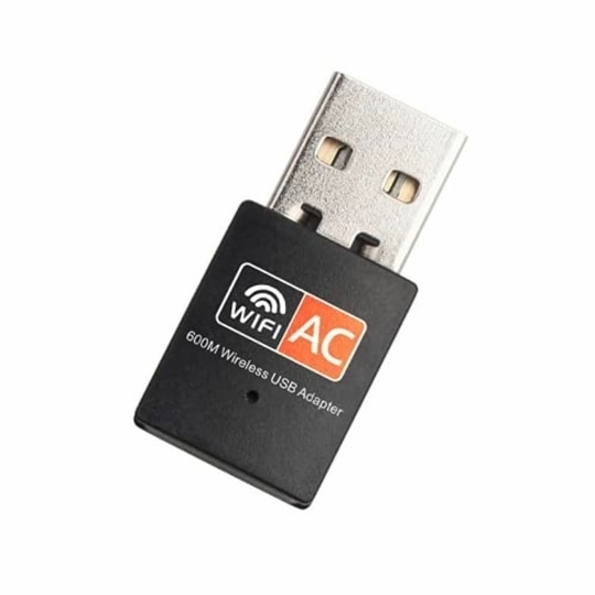 ROCKTECH USB 5G WiFi Dual Band Wireless Dongle with 600Mbps Speed for PC Laptop Desktop Compatible Supports Windows Vista /7/8/8.1/10, mac OS