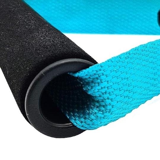 ShopiMoz Single String Toning Resistance Tube Exerciser for Workout Strength Training Physical Therapy with Adjustable Grip for Men and Women