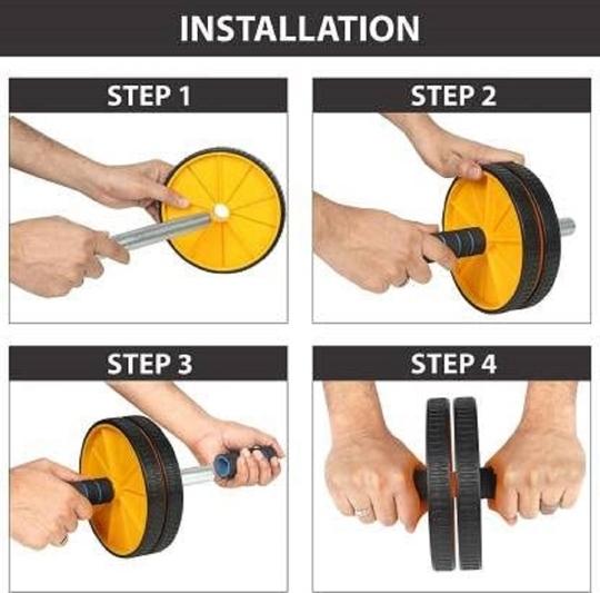 ShopiMoz Fitness Ab Roller for Abs Workout, Ab Wheel Exercise Equipment