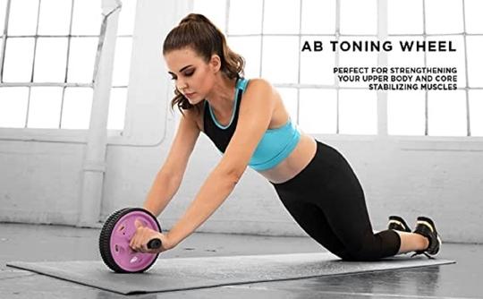 ShopiMoz Fitness Ab Roller for Abs Workout, Ab Wheel Exercise Equipment