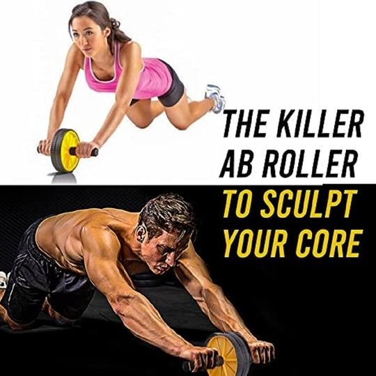 ShopiMoz Fitness Ab Roller for Abs Workout, Ab Wheel Exercise Equipment