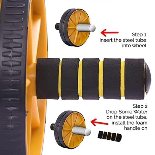 ShopiMoz Fitness Ab Roller for Abs Workout, Ab Wheel Exercise Equipment