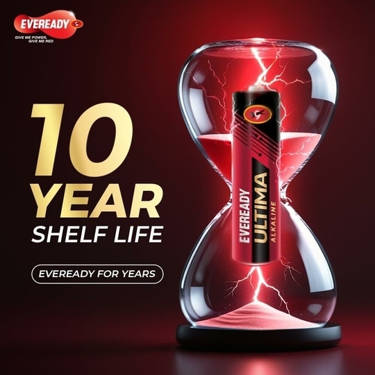 Eveready Ultima Alkaline AA Battery, 400% Longer Lasting, Anti-Leak Turbolock Technology, Eco-Friendly Batteries for High-Drain Devices Household Devices & Toys, Pack of 10