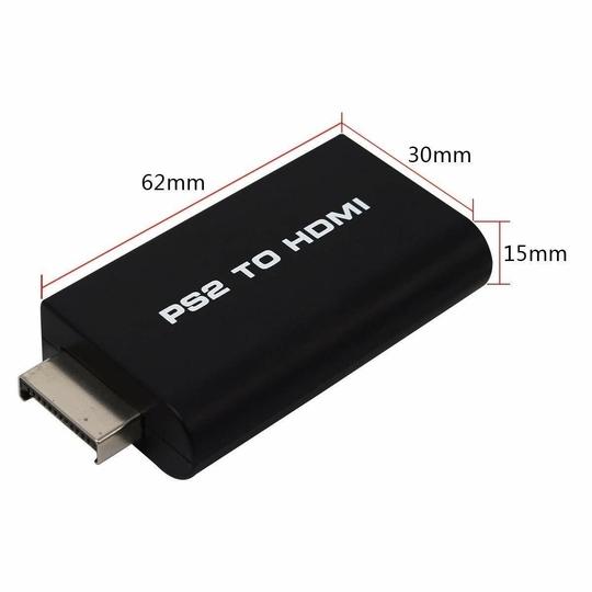 DKD G300 PS2 To HDMI Converter (Game To HDMI Video Audio Adapter)with 3.5mm Audio Output for HDTV HDMI Monitor Supports