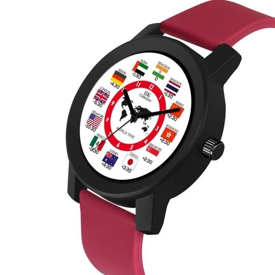 IIK COLLECTION Watches for Men Round Numerical Dial Analogue Men Watch|Long Battery Life| Long Lasting Polish/Adjustable Fixable Silicon Strap|Watches for Boys. (IIK-942M)