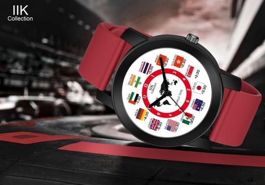 IIK COLLECTION Watches for Men Round Numerical Dial Analogue Men Watch|Long Battery Life| Long Lasting Polish/Adjustable Fixable Silicon Strap|Watches for Boys. (IIK-942M)