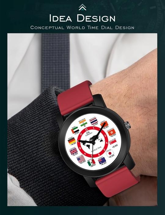 IIK COLLECTION Watches for Men Round Numerical Dial Analogue Men Watch|Long Battery Life| Long Lasting Polish/Adjustable Fixable Silicon Strap|Watches for Boys. (IIK-942M)