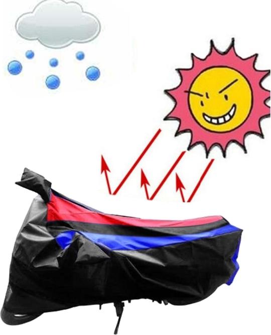 RONISH Waterproof Two Wheeler Cover for Honda (Livo, Black, Red, Blue)