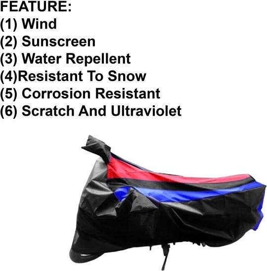 RONISH Waterproof Two Wheeler Cover for Honda (Livo, Black, Red, Blue)