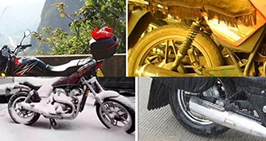 RONISH Waterproof Two Wheeler Cover for Honda (Livo, Black, Red, Blue)
