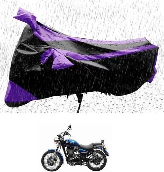 JVG Two Wheeler Cover for Royal Enfield (Thunderbird 350, Purple, Black)