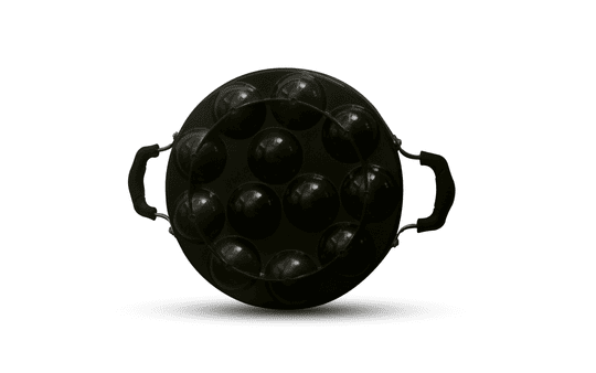 Prestlee Nonstick Panniyarakkal 12 Round Pan - Ergonomic Handle - Durable and Easy to Clean