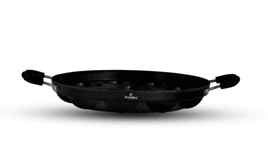 Prestlee Nonstick Panniyarakkal 12 Round Pan - Ergonomic Handle - Durable and Easy to Clean