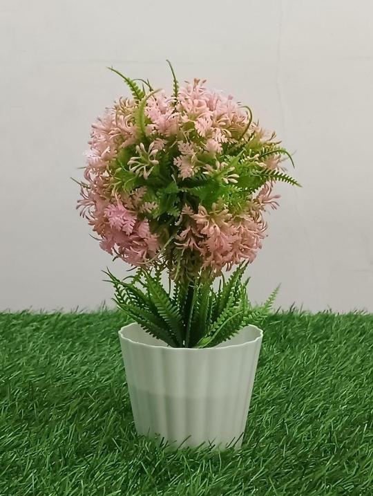 Five Seasons Artificial Pink Plants for Home Dcor| Artificial Plants with Pot | Artificial Plants for Decoration | Home Dcor Items for Living Room | Diwali Decoration Items Diwali Gifts