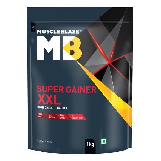 MuscleBlaze Super Gainer XXL 1 Kg/2.2lb | Chocolate Bliss | For Muscle Mass Gain
