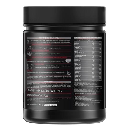 MuscleBlaze Super Gainer XXL, For Muscle Mass Gain (Chocolate, 500 g / 1.1 lb)