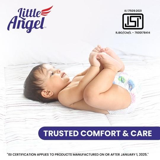 Little Angel Easy Dry Diaper Pants with 12 hrs absorption Large Size, 9-14 Kgs - L (62 Pieces)